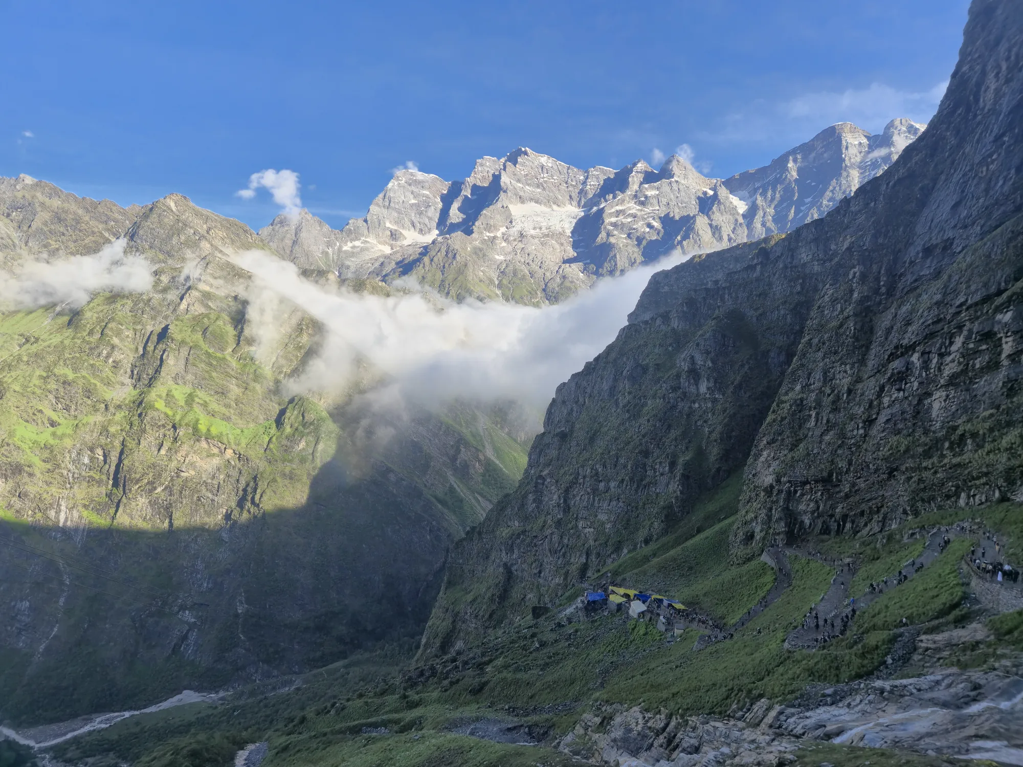 Dawn light on the Hemkund Sahib trail