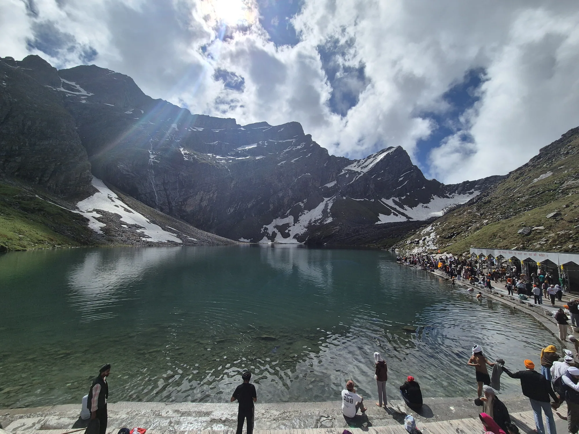 The serene and sacred high-altitude lake